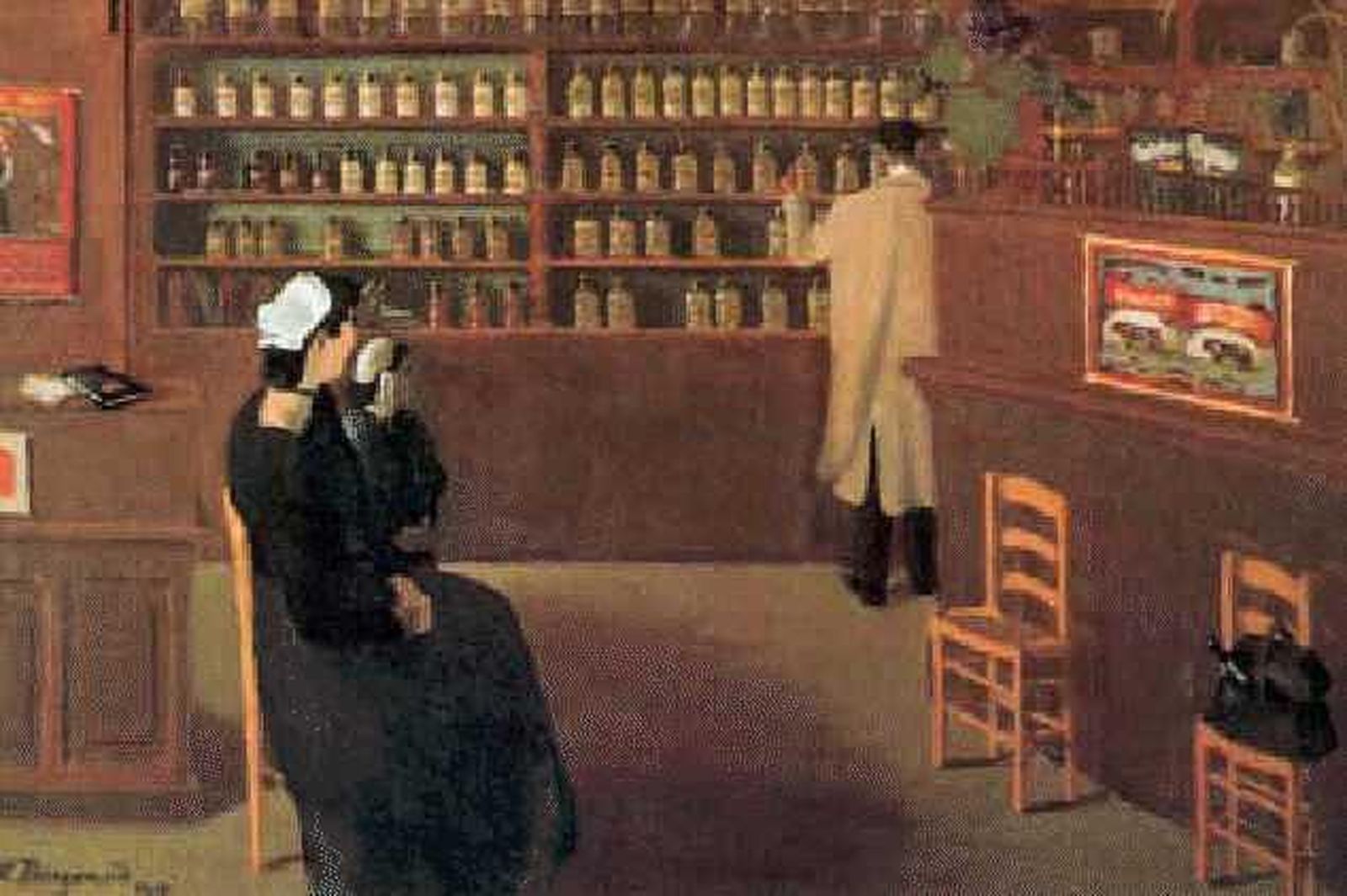 Ilustración para el boticario rural Homais, personaje de 'Madame Bovary' de Flaubert (1857).