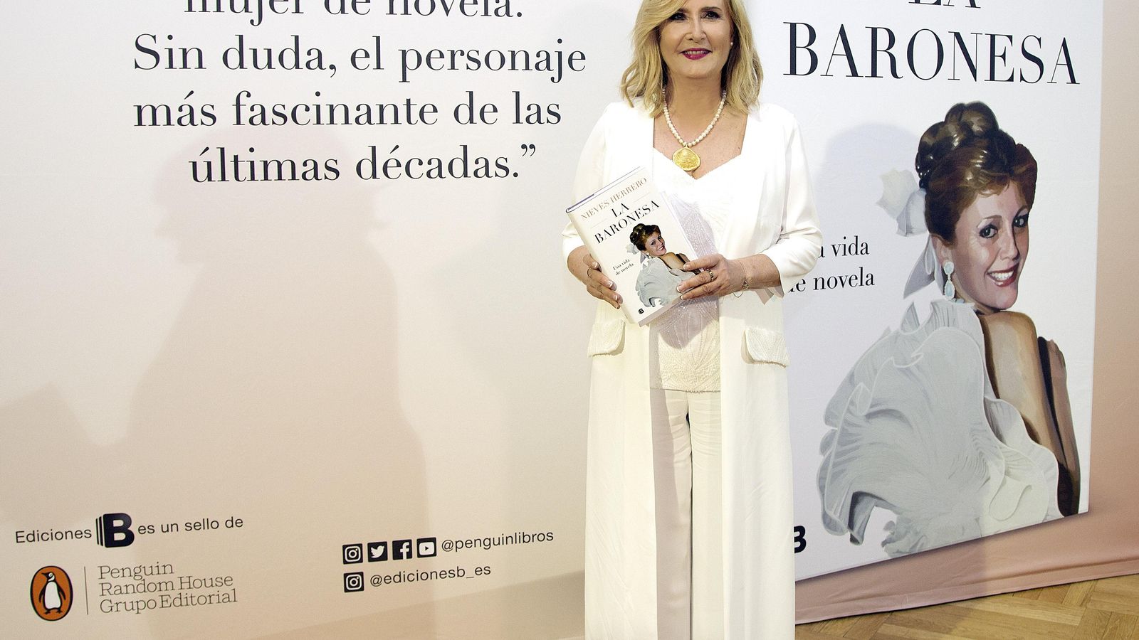 Nieves Herrero en la presentación de 'La Baronesa'