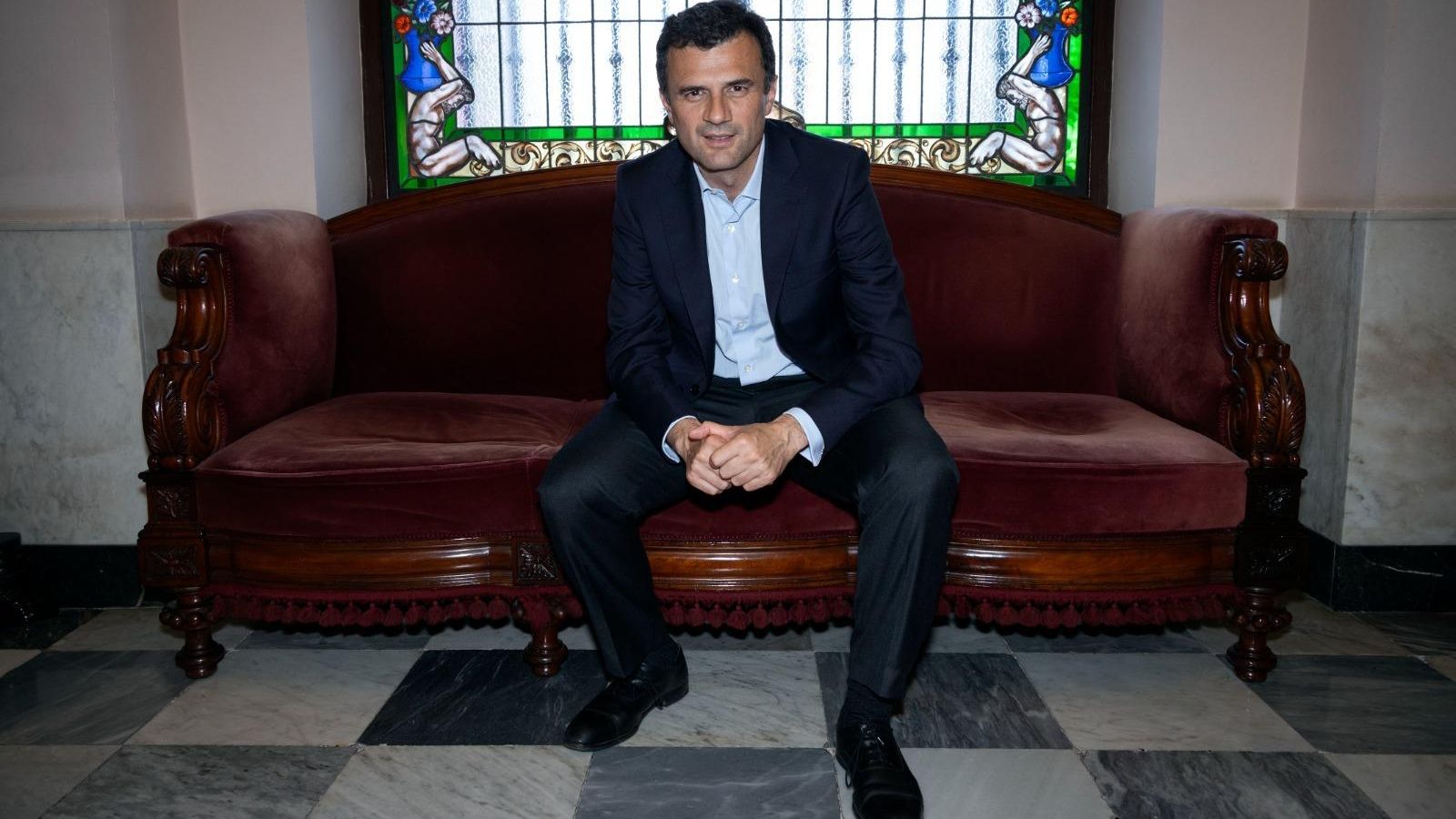 Bruno García, en el pasillo del Ayuntamiento de Cádiz. Bruno García, en el pasillo del Ayuntamiento de Cádiz.