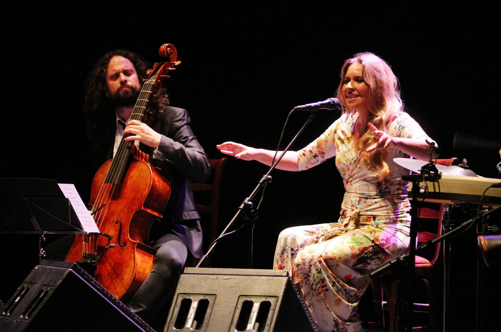 Márquez y Alqhai, en un concierto reciente en el Gran Teatro de Huelva.