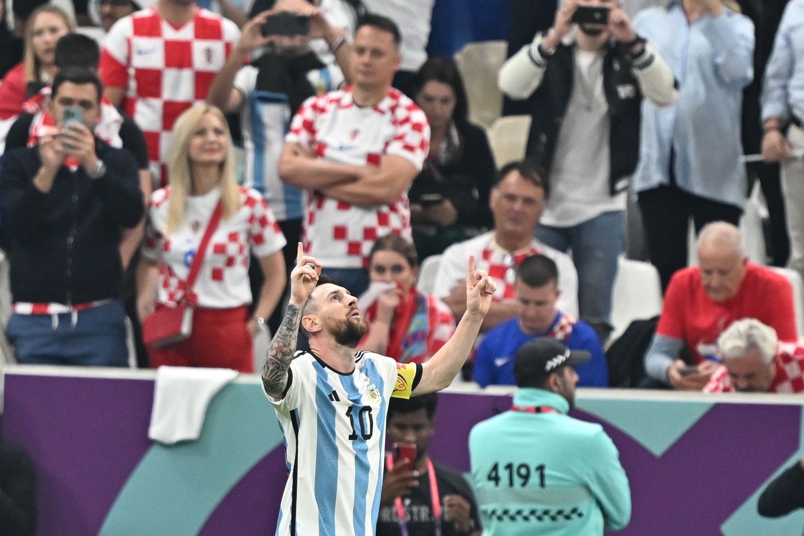 Las fotos de Messi contra Croacia