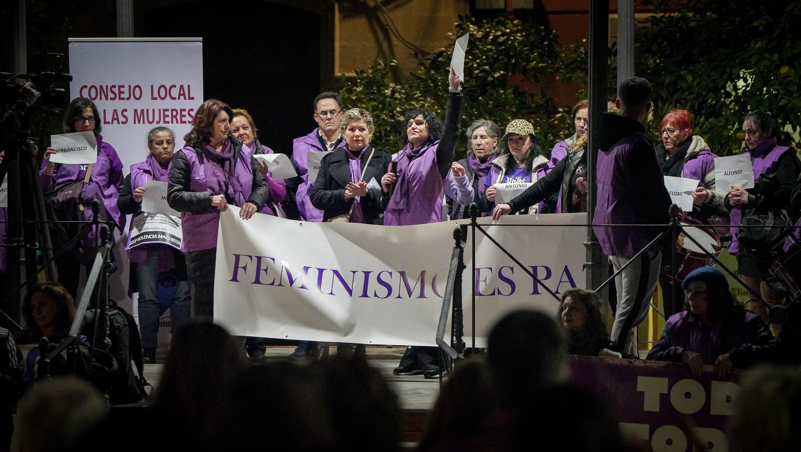 Manifestación por el 25-N en Jerez