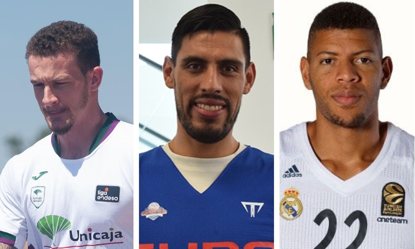 Josh Adams, Gustavo Ayón y Walter Tavares.