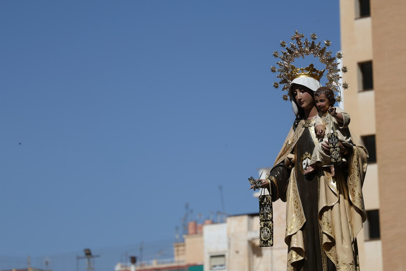 La procesión de la Virgen del Carmen en El Palo, en Málaga, en imágenes