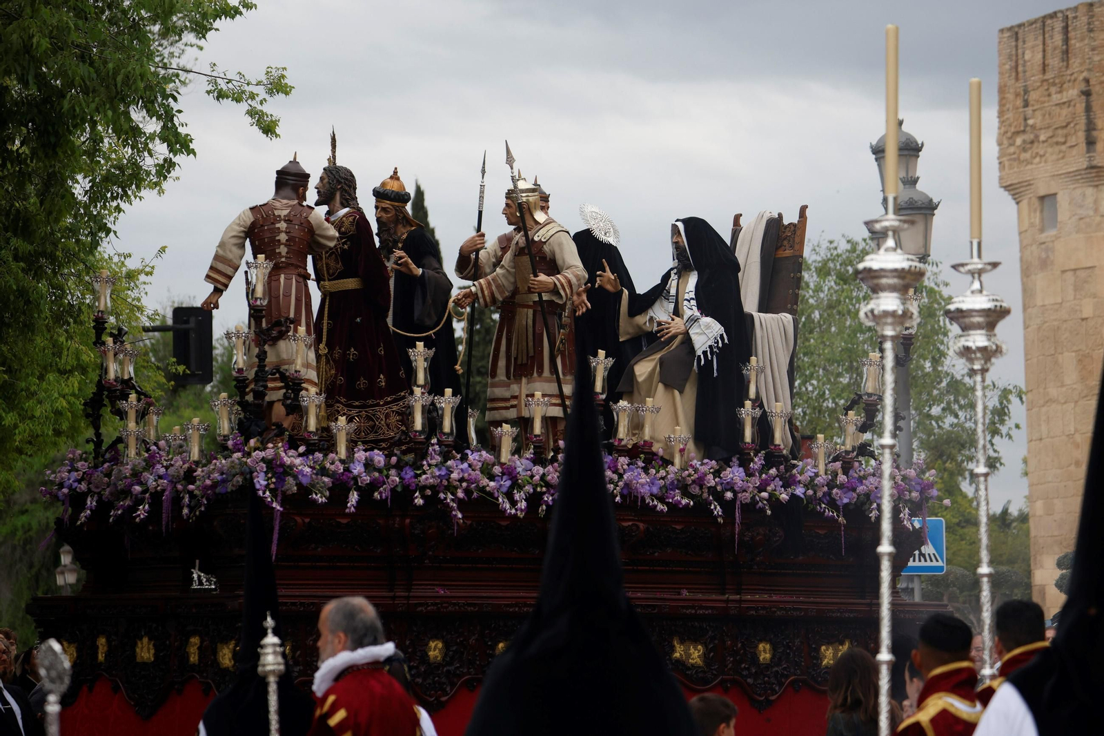 Las imágenes de la hermandad del Perdón  el Miércoles Santo en Córdoba