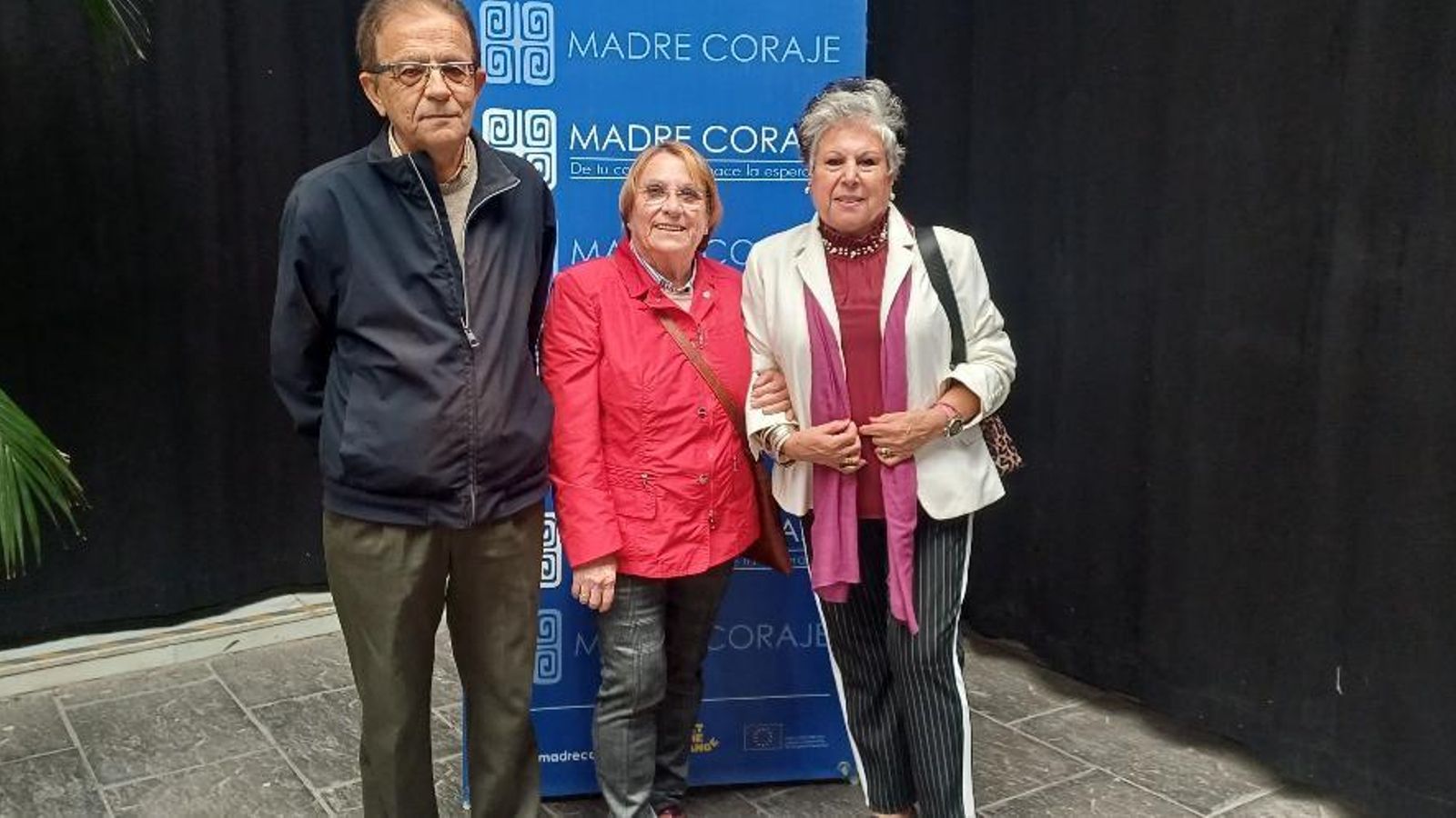 Ricardo González, María José Gómez y María José Giráldez coincidieron en la Comida Solidaria de Madre Coraje.