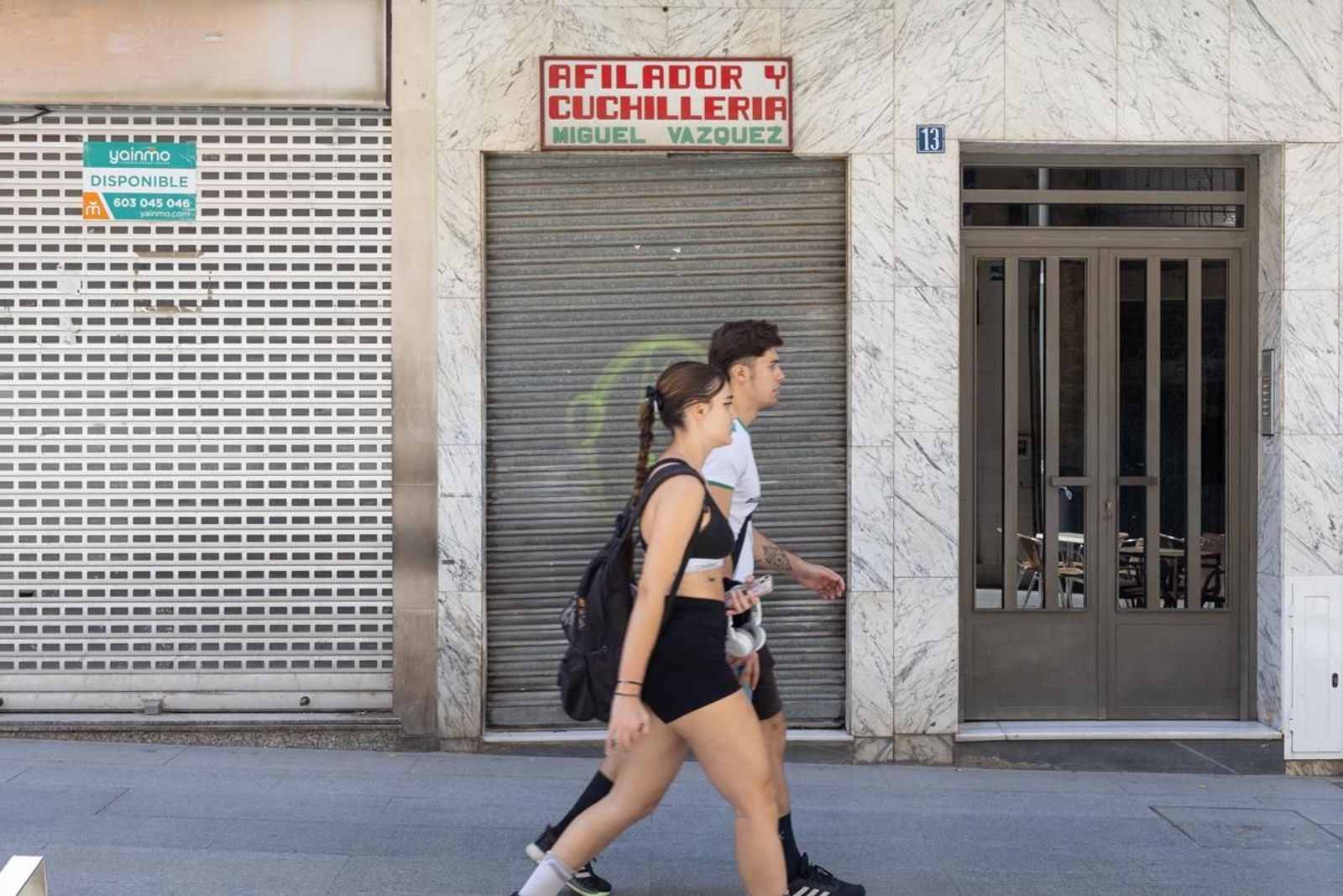 Locales vacíos en el centro de Jaén, en imágenes