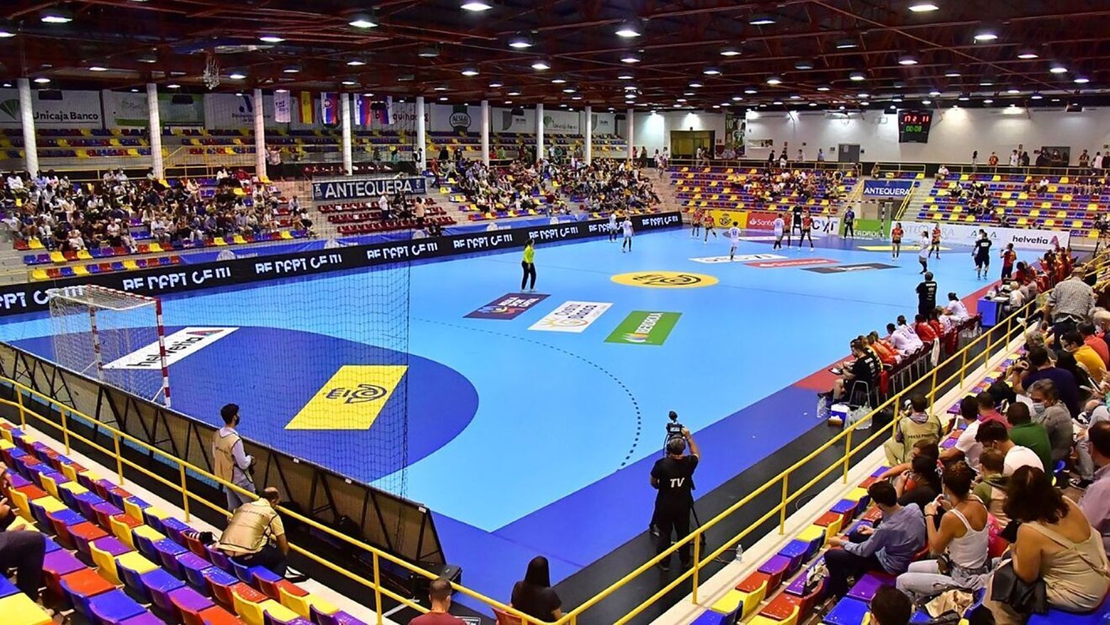 El Pabellón Fernando Argüelles, durante la reciente visita de las Guerreras.