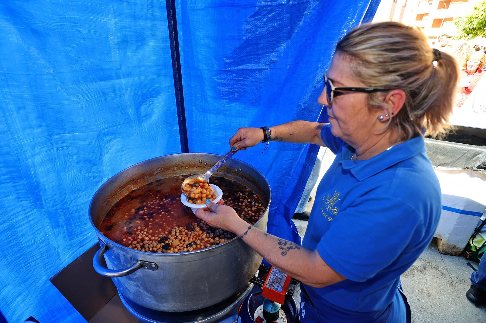 Imágenes del ambiente en el encuentro del gurumelo en el Parque de la Luz