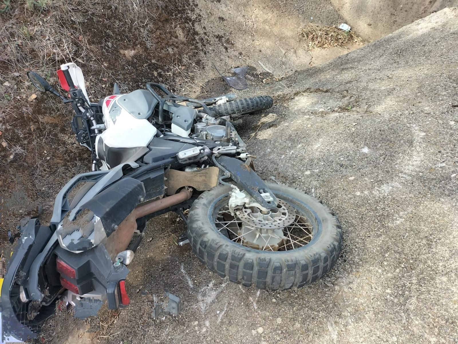 Punto exacto donde se ha producido el accidente.