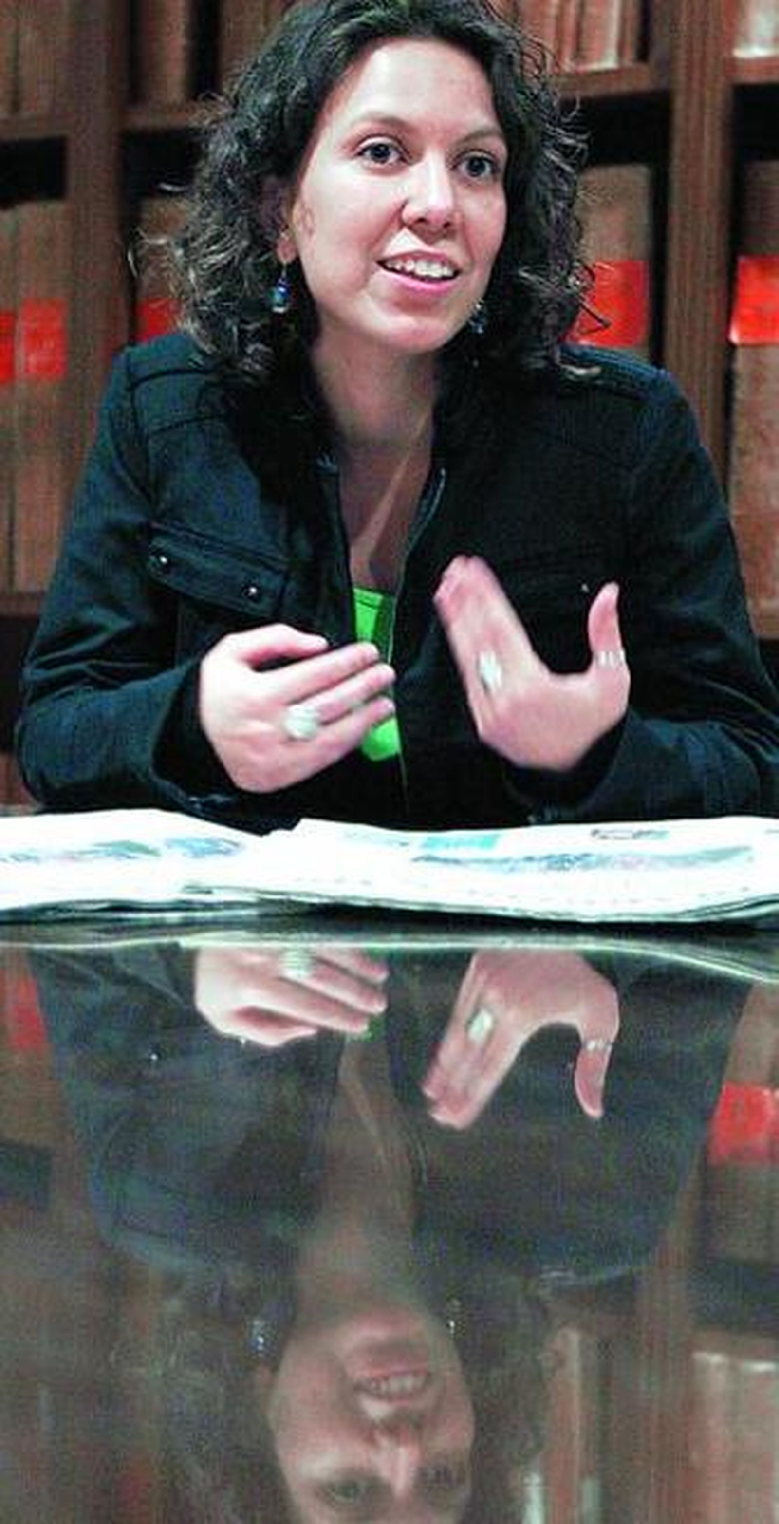 Beatriz Sánchez-Hita, en un momento de la entrevista.