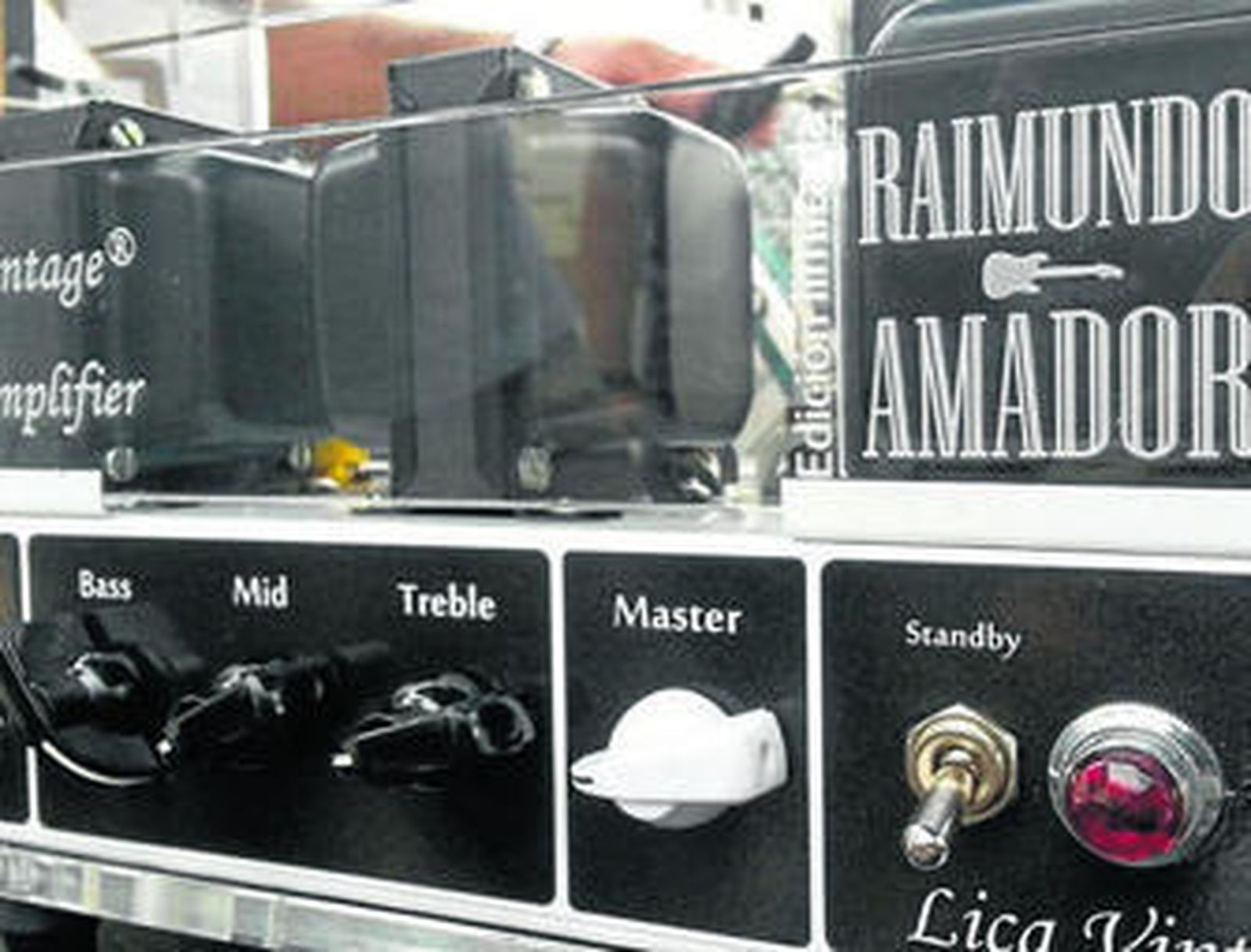 Uno de los amplificadores de Juan Antonio López.