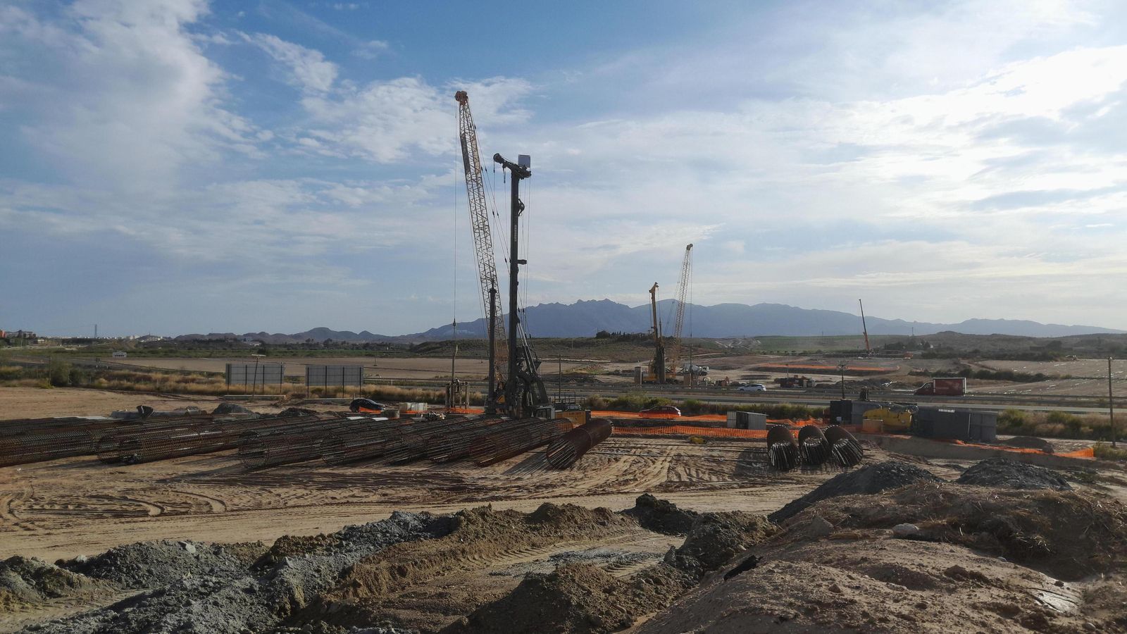 Las obras del viaducto de Vera comenzaron a finales de 2022