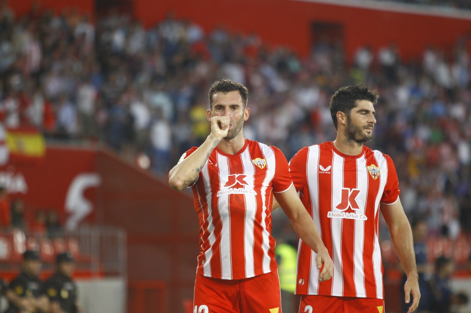 Imágenes del partido de fútbol U.D. Almería-Girona F.C.