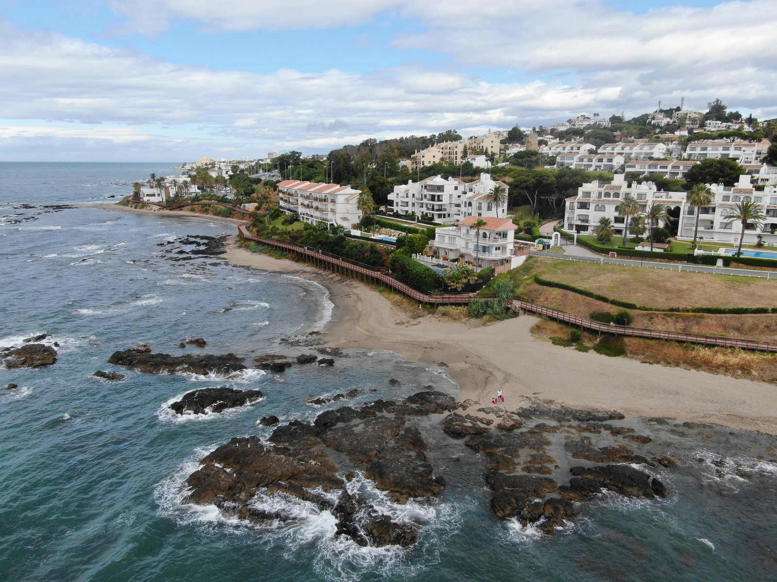 Las playas de Mijas a vista de dron Las playas de Mijas a vista de dron