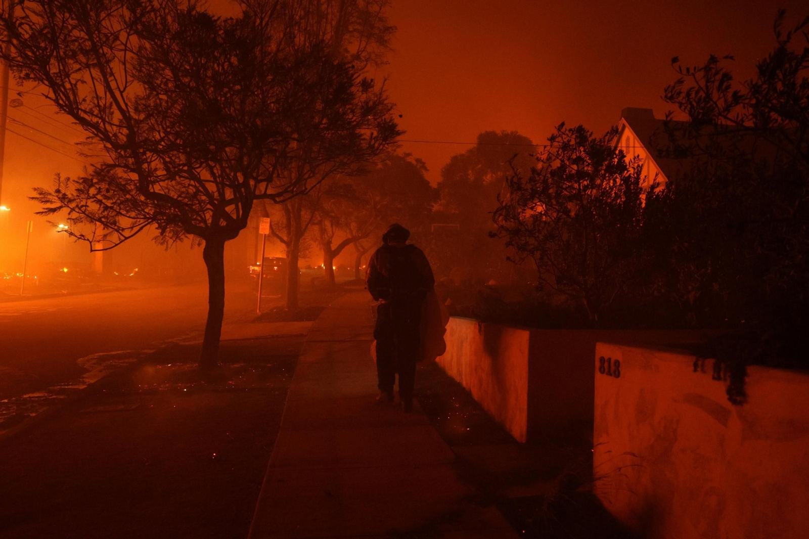 Las impactantes imágenes de los incendios de California