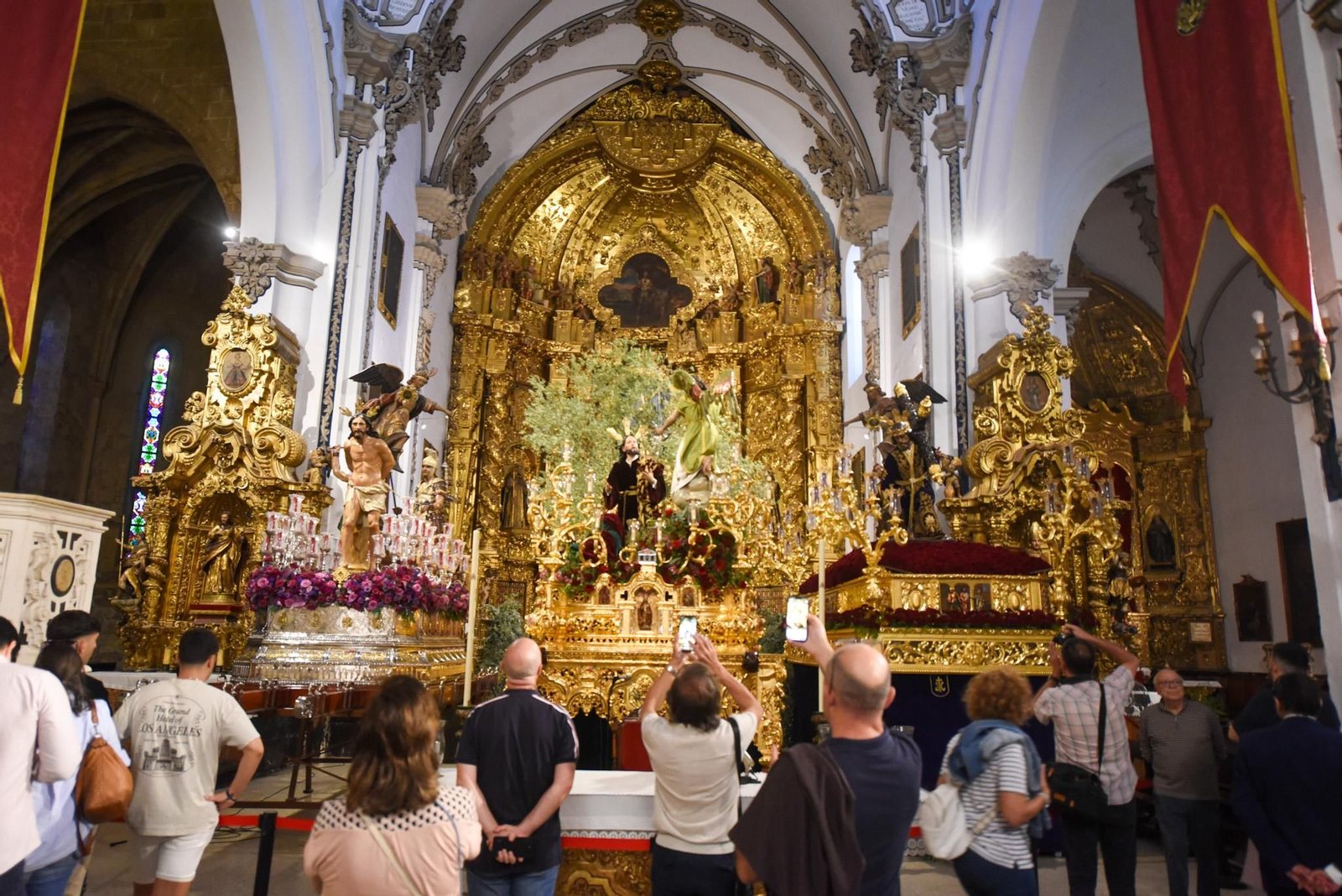 Jesús de la Columna de Lucena, Oración en el Huerto de Córdoba y Jesús Caído de Aguilar, en San Francisco