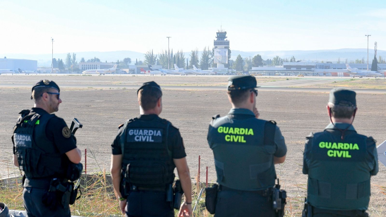 Fuertes medidas de seguridad en el entorno del Aeropuerto de Granada