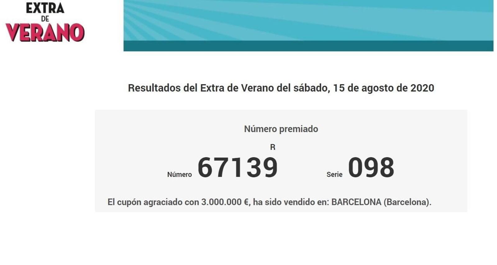 El sorteo extraordinario de la ONCE deja un millón de euros en Pinos Puente