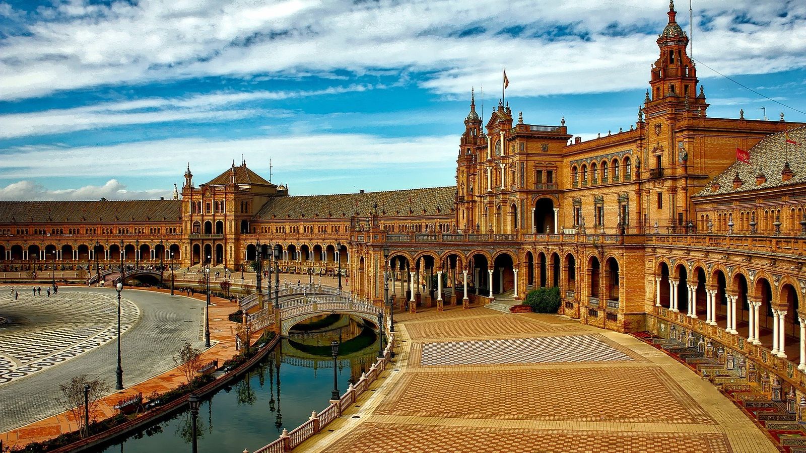 Plaza de España, en Sevilla.