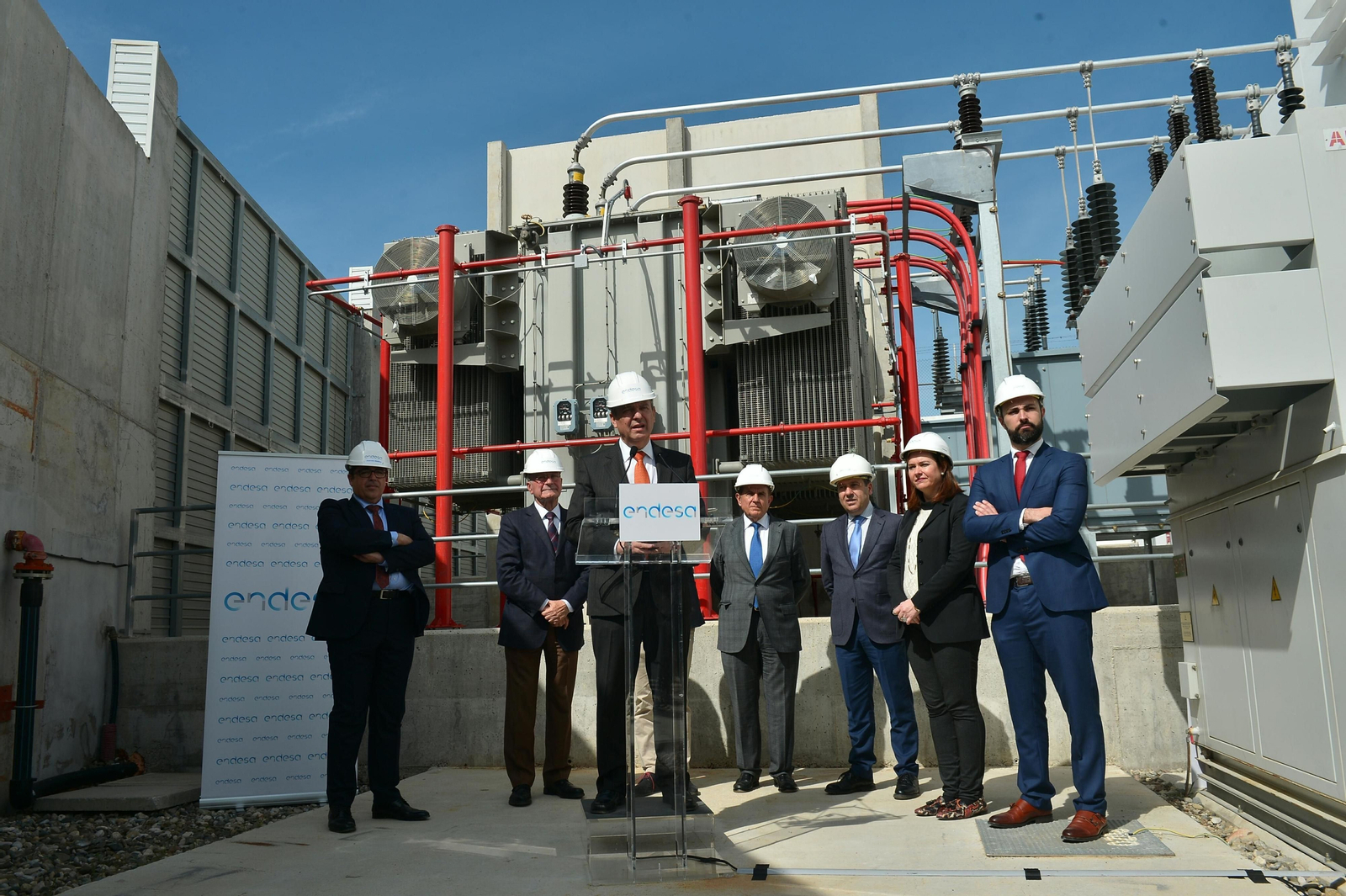 Un momento de la inauguración de la estación.
