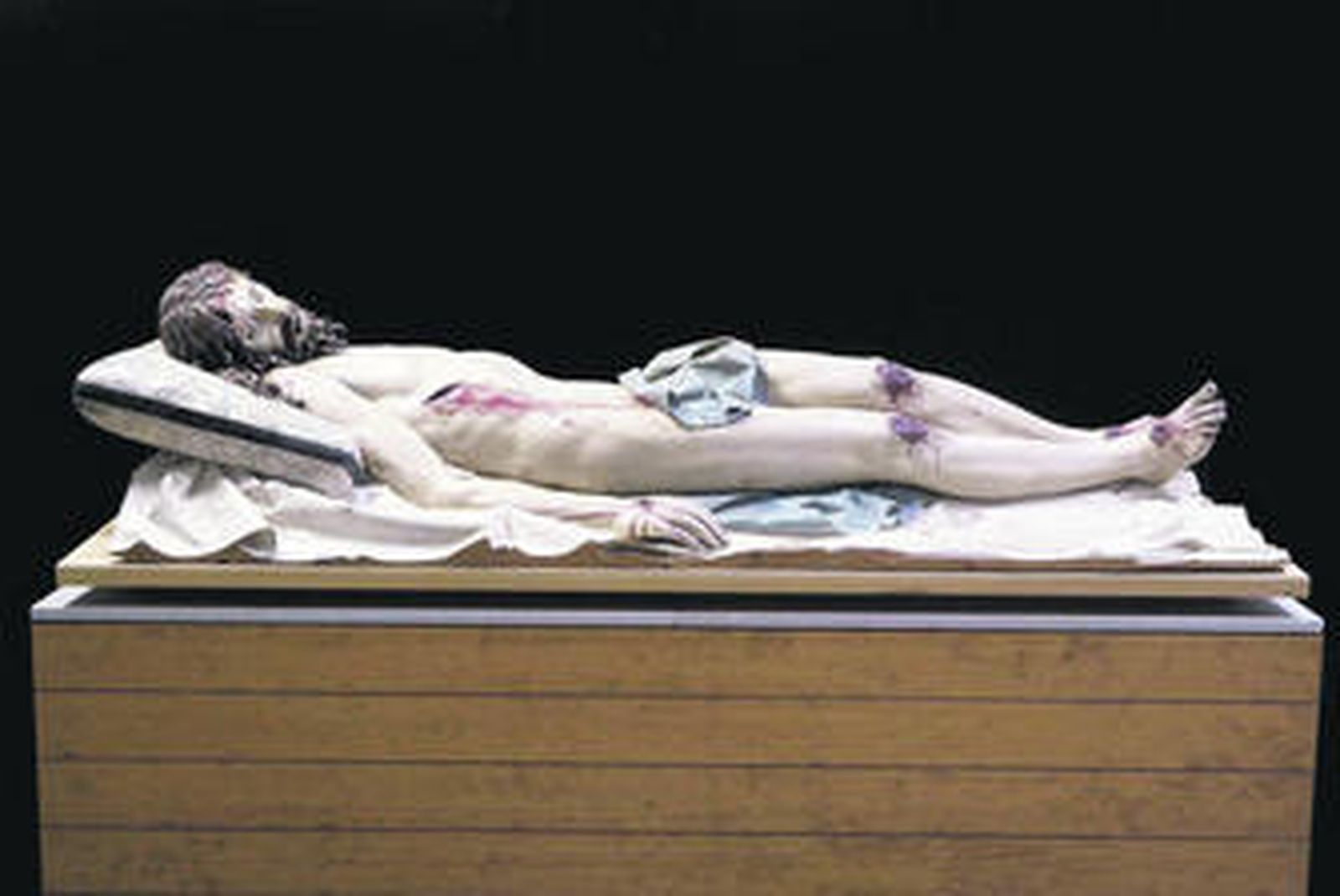 El 'Cristo yacente', de Gregorio Fernández, temporalmente cedido por el Museo del Prado.