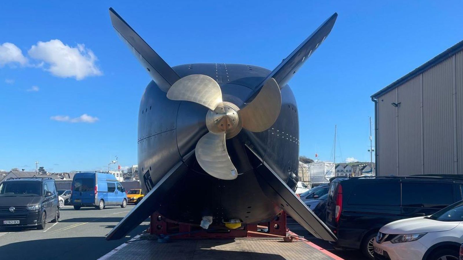 El Cetus, visto desde atrás.