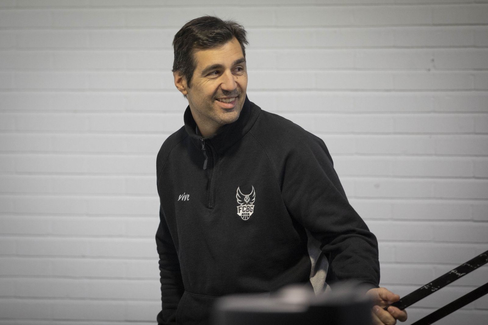 Pablo Pin sonríe al término de la rueda de prensa de este jueves.