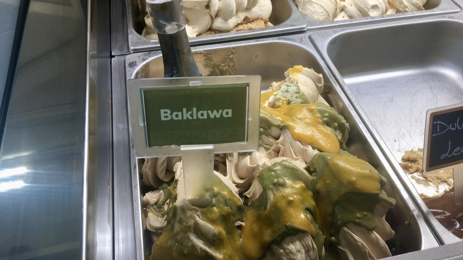Helado de baklava en Fiorenza Helado de baklava en Fiorenza