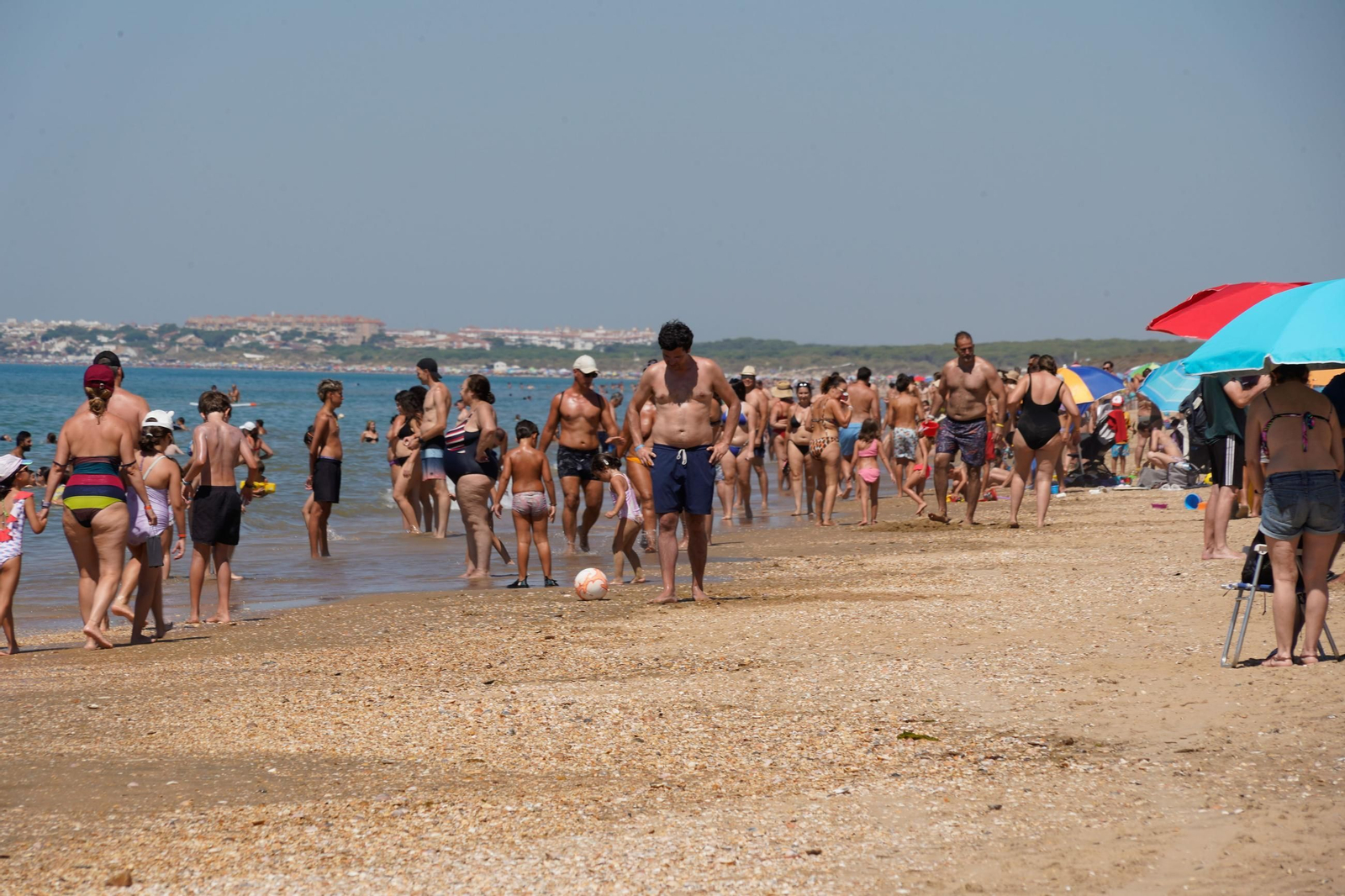 Imágenes de las playas de Huelva el sábado 17 de agosto