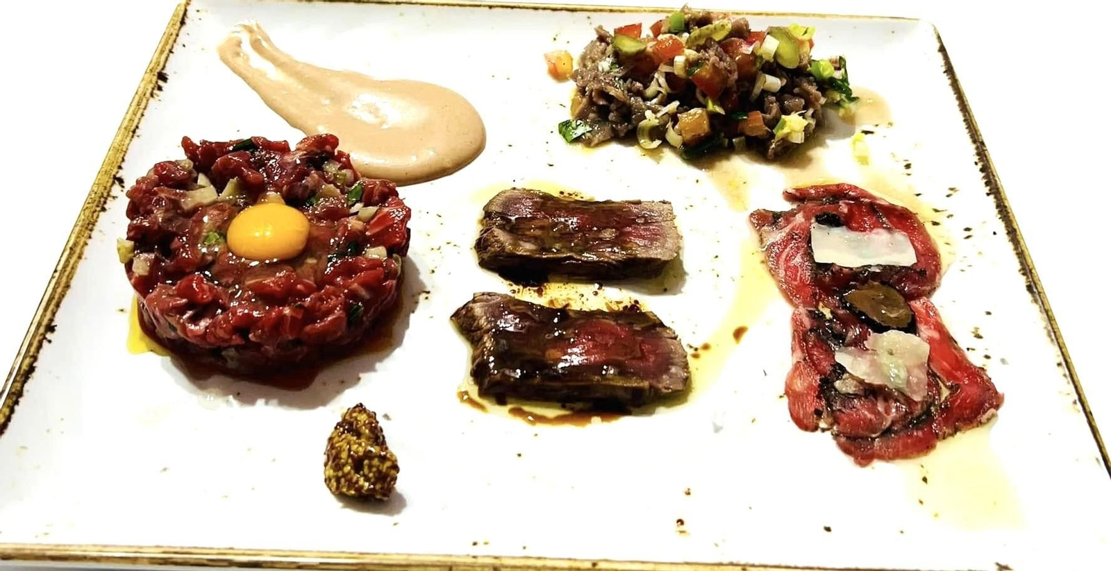 Uno de los platos ganadores, de Francisco Fontanilla, en undécima edición de la Ruta del Retinto de Conil