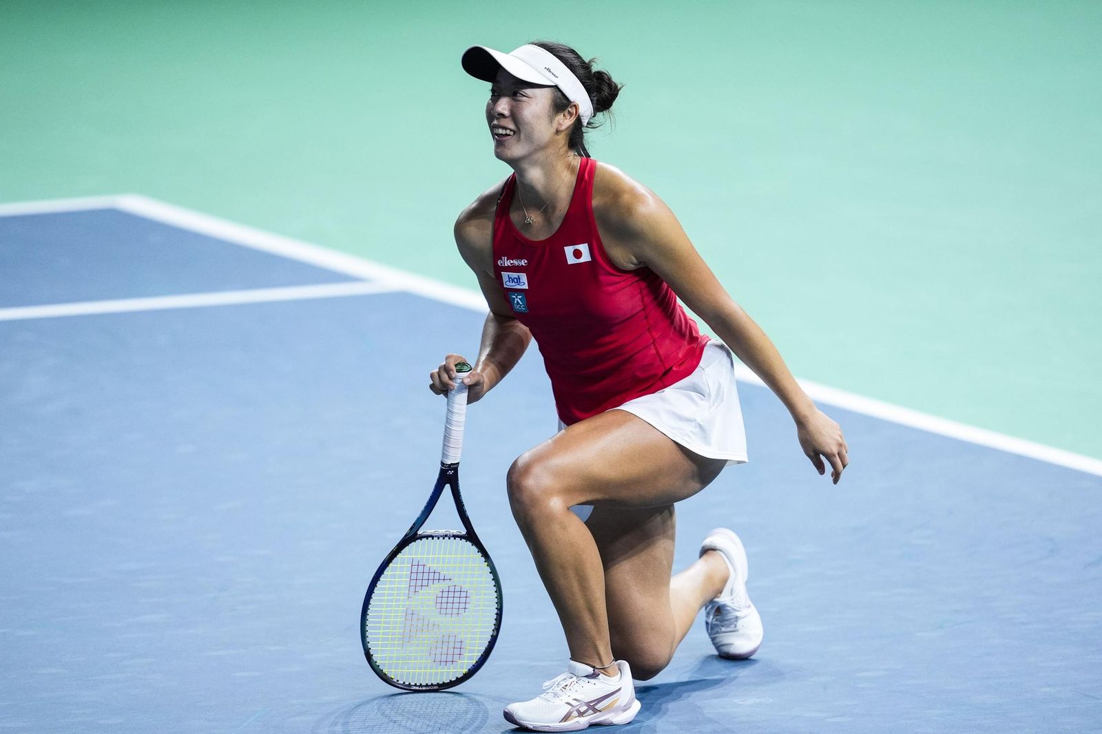 El Italia-Japón de la Billie Jean King en Málaga, en fotos
