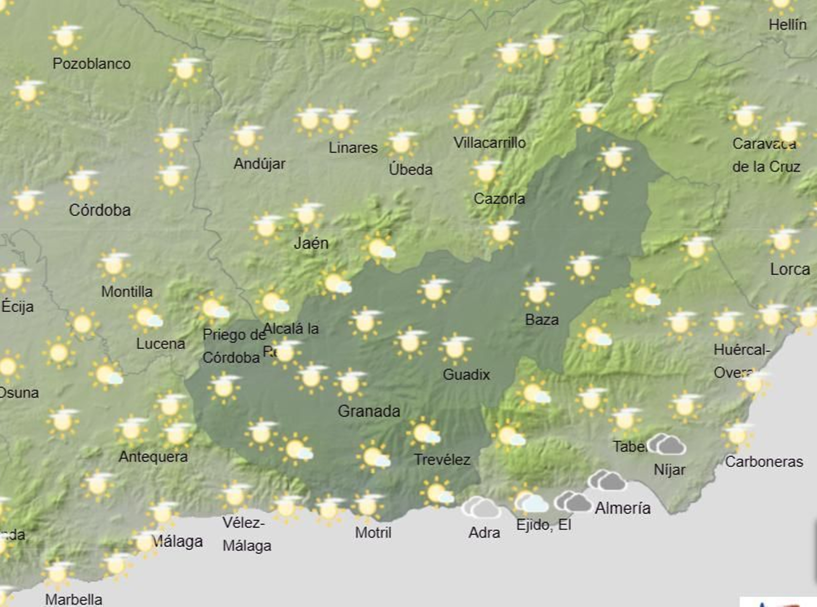 Tiempo en Granada | La primavera da la bienvenida con más de 20 grados en la provincia