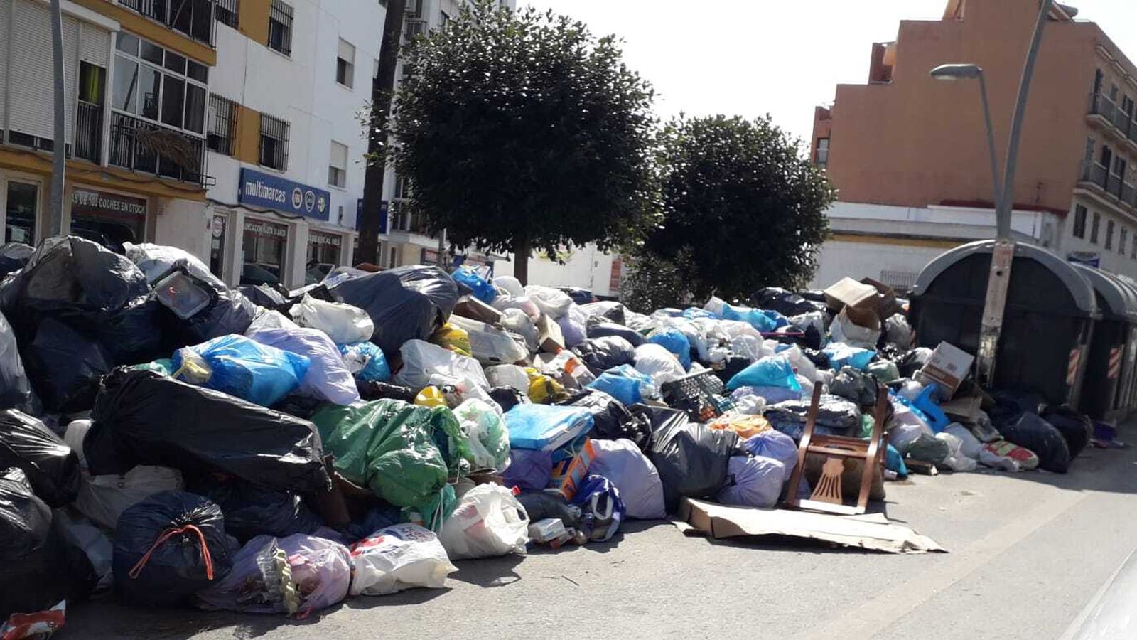 Una imagen de este mismo miércoles en la avenida de Sanlúcar.