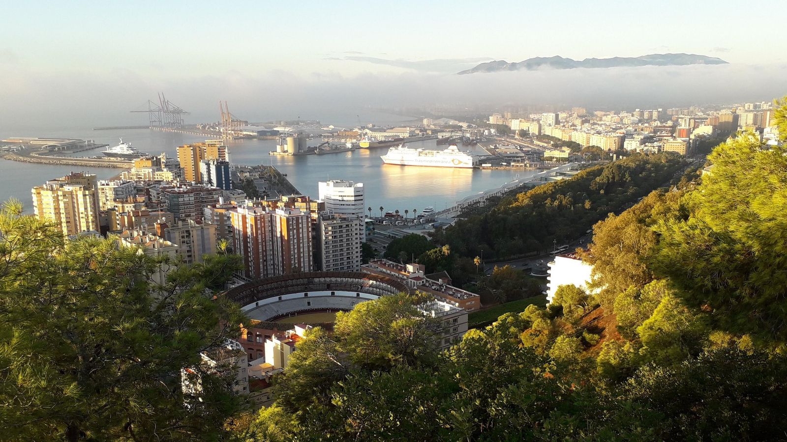 El mirador de Gibralfaro está cerca y merece la pena visitarse.
