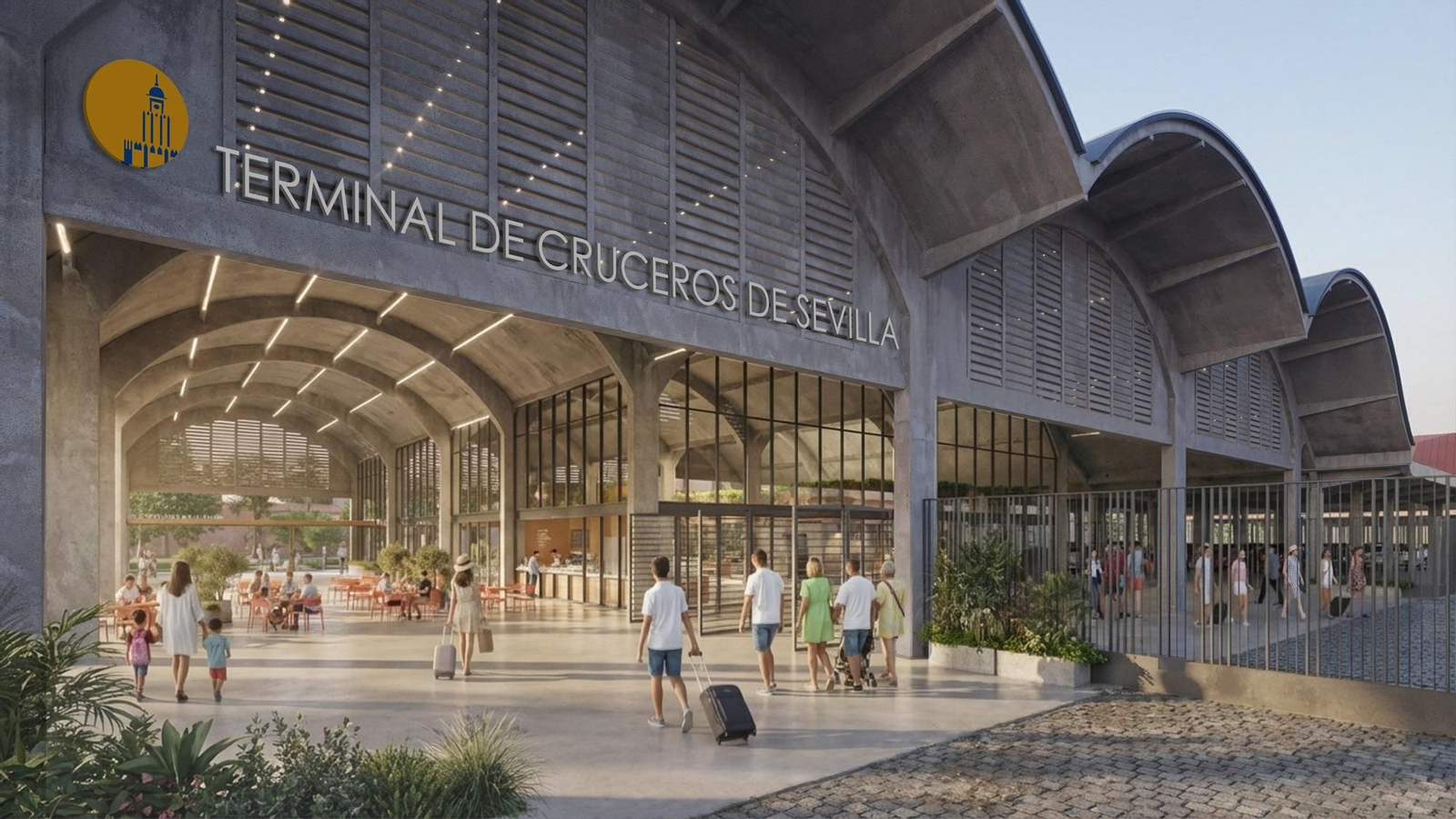 Futura terminal de cruceros del Puerto de Sevilla