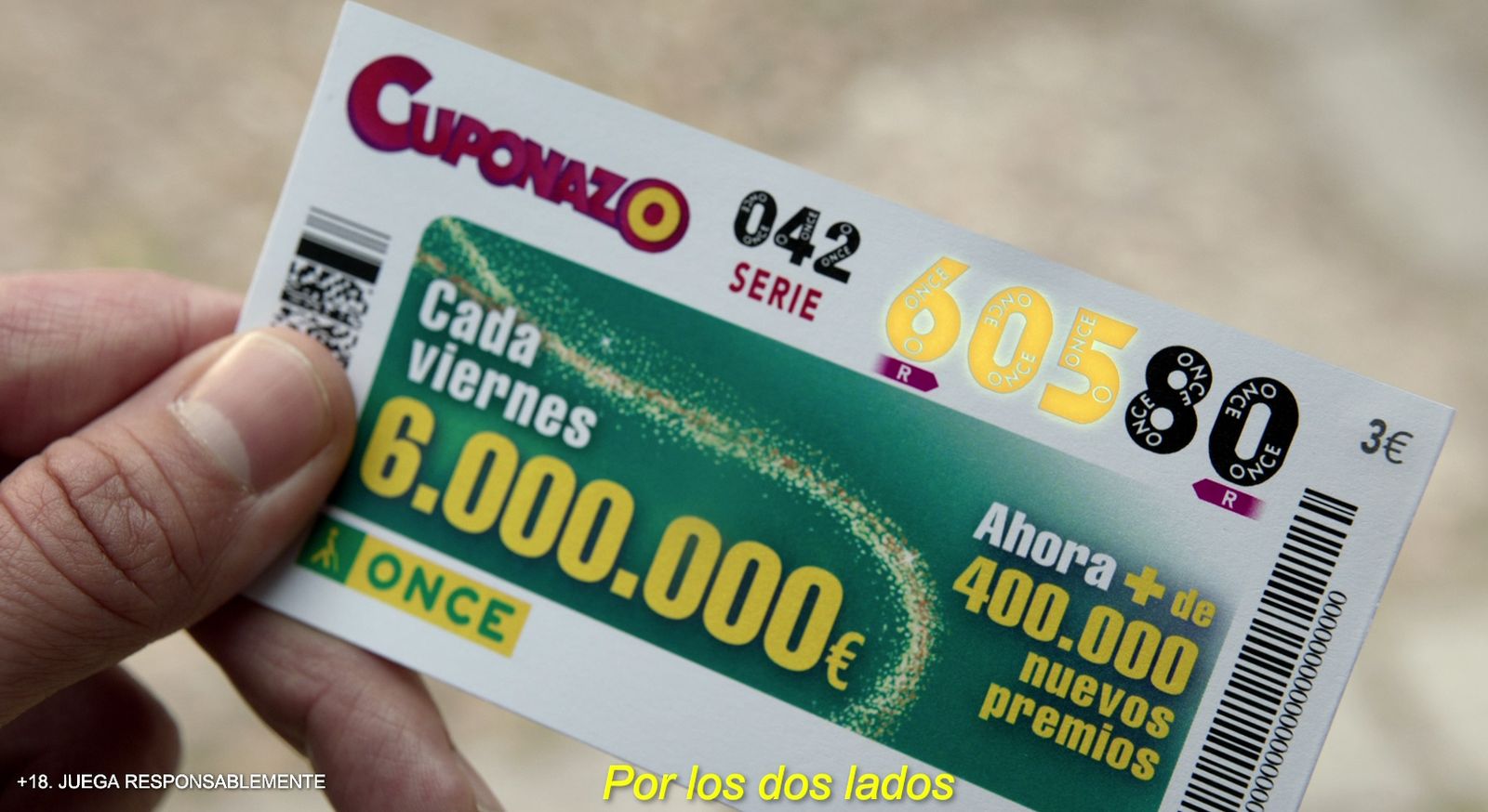El Cuponazo de la ONCE de los viernes se renueva con más premios