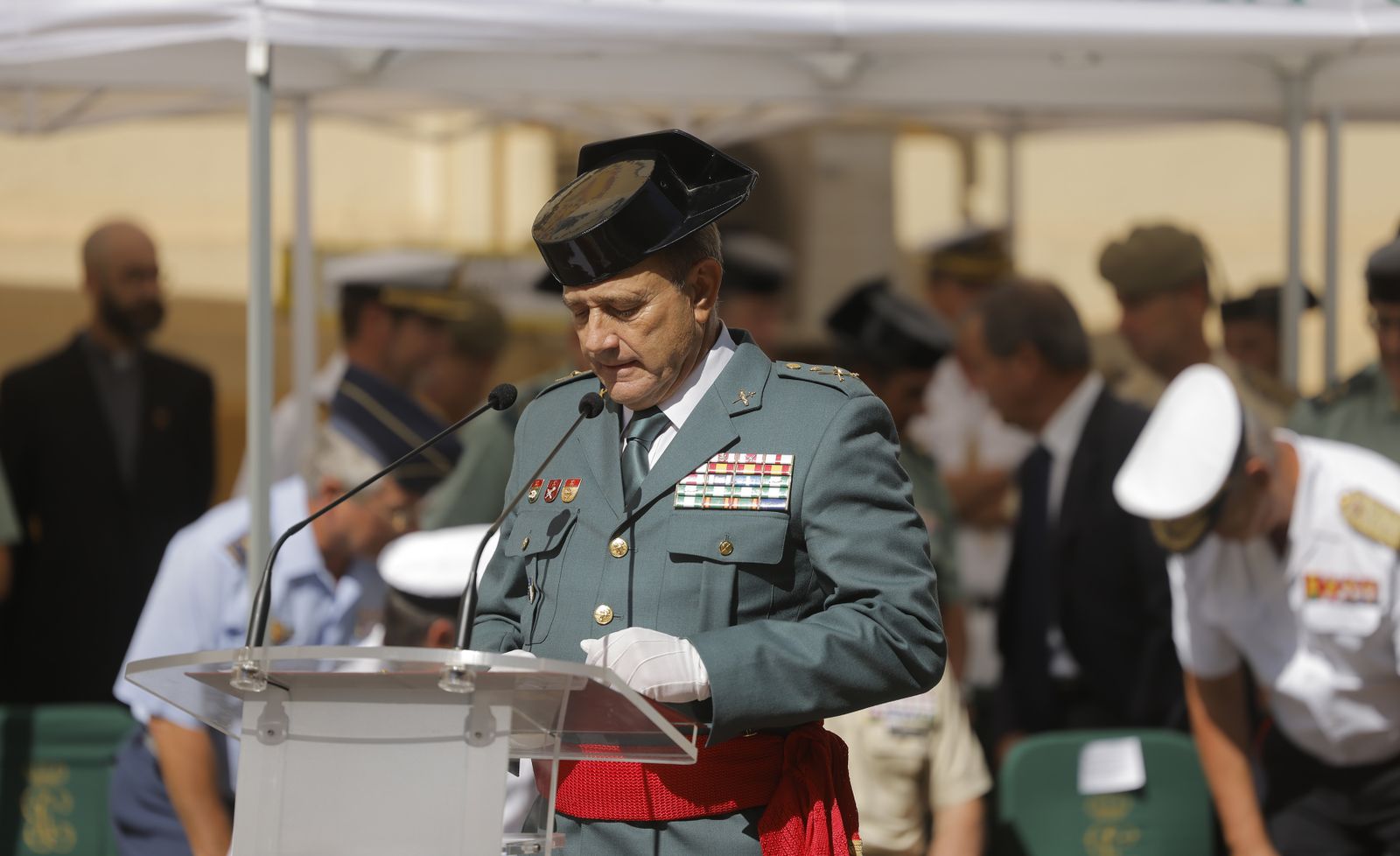 Las fotos de la despedida del  jefe de la IV Zona de la Guardia Civil, Alfonso Rodríguez Castillo