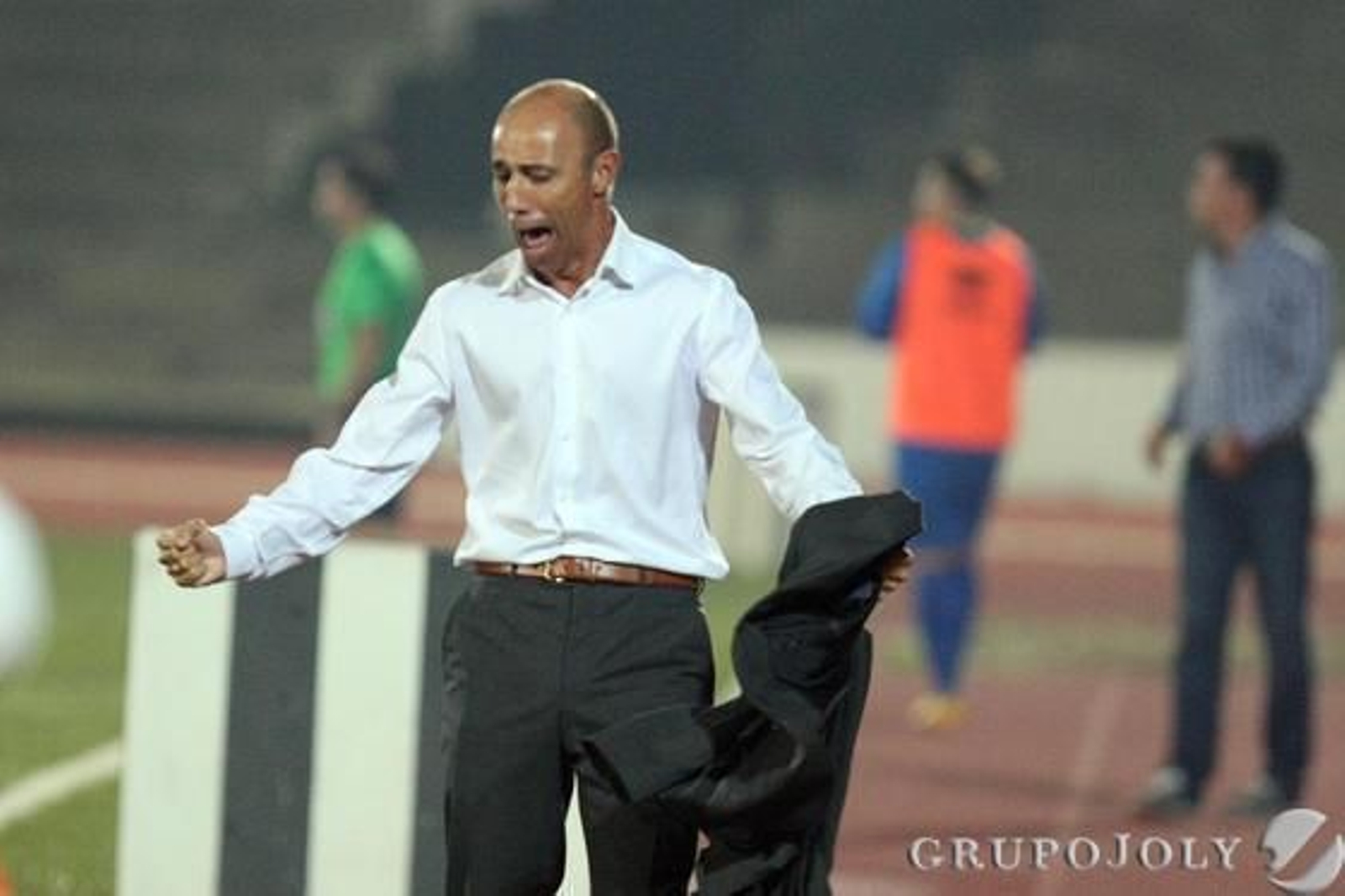 Calderón celebra el 1-2.   Foto: Paco Guerrero