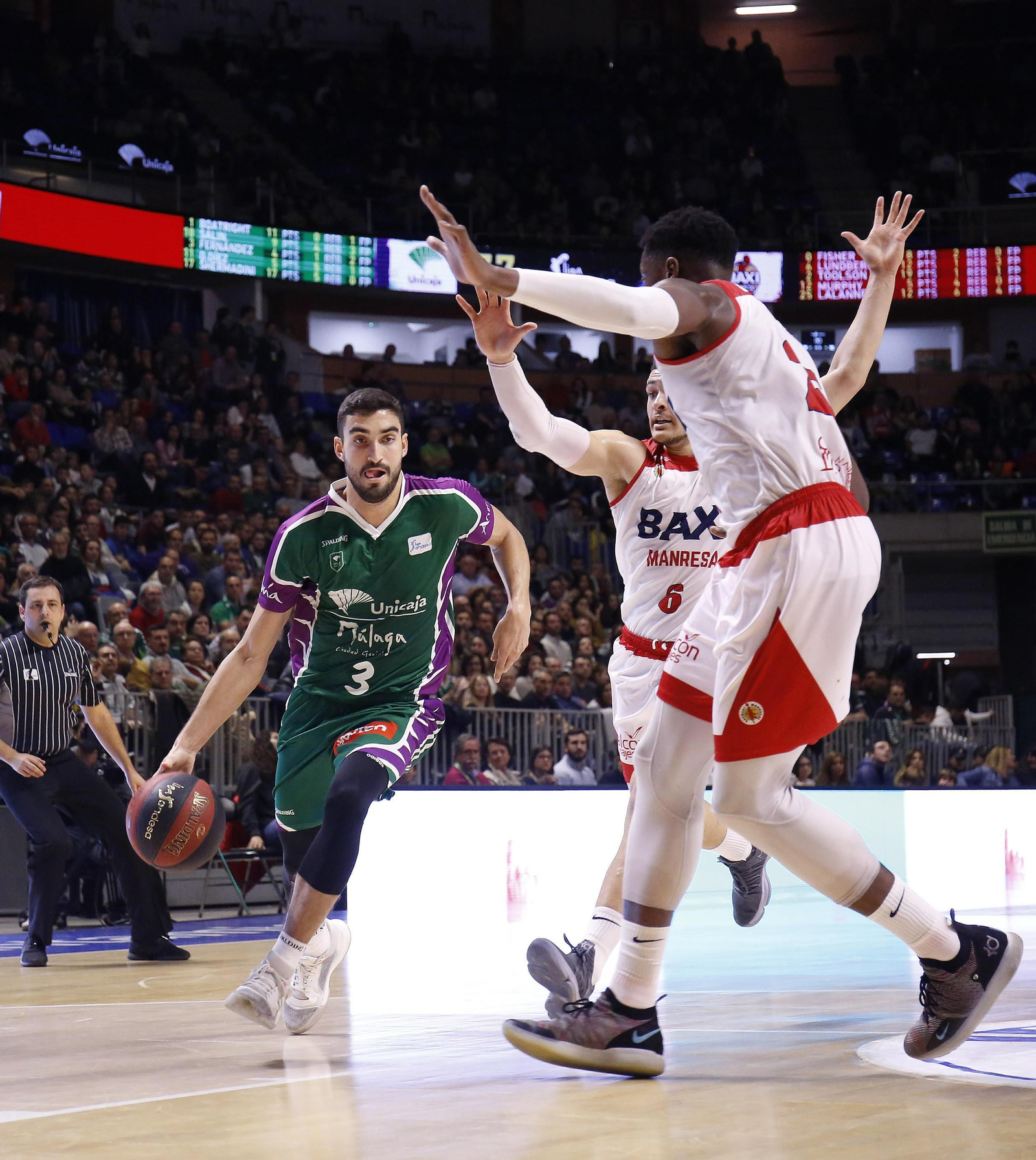 Las imágenes del Unicaja Baloncesto - Baxi Manresa