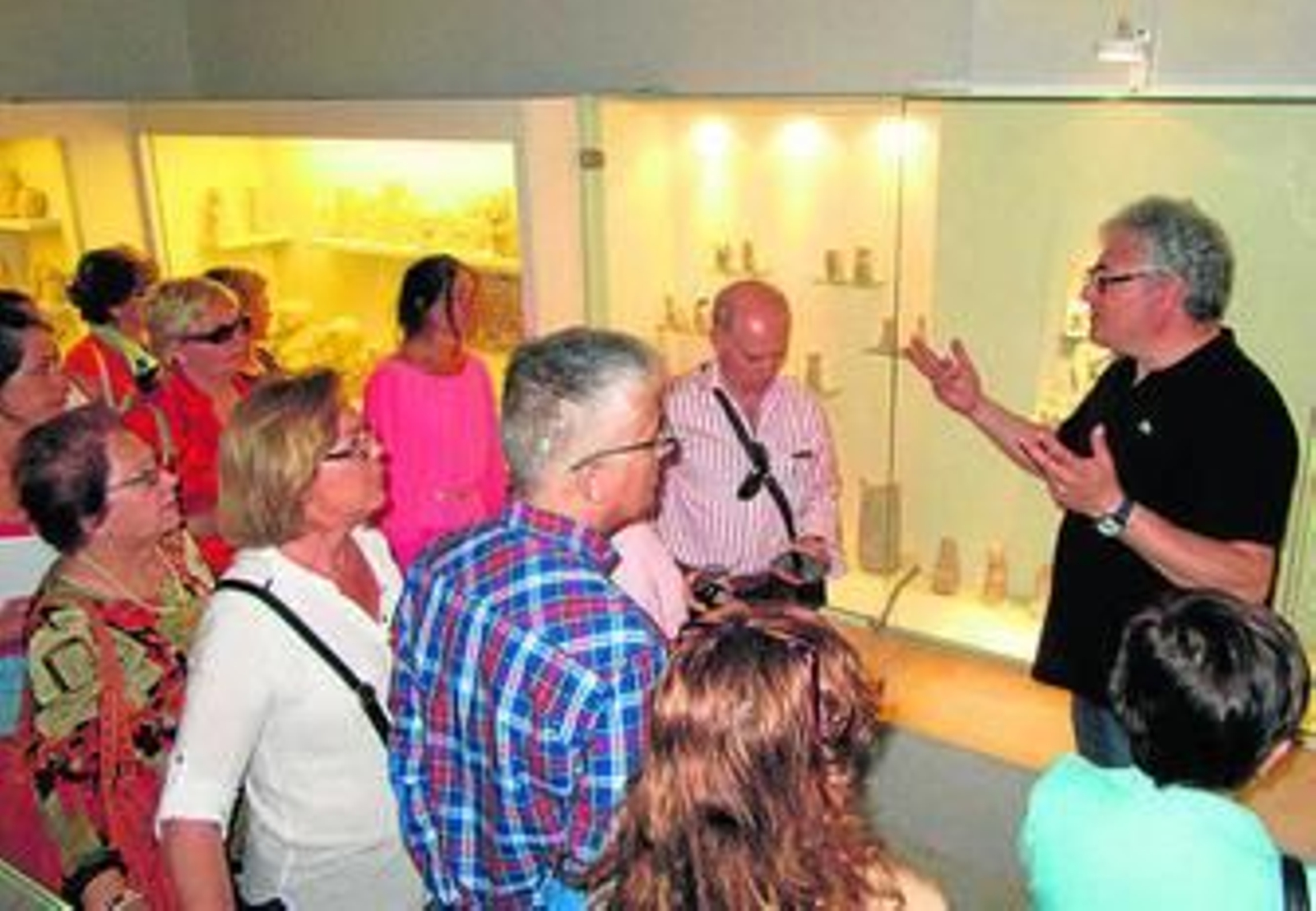 Participantes de la iniciativa promocional, en Baena.