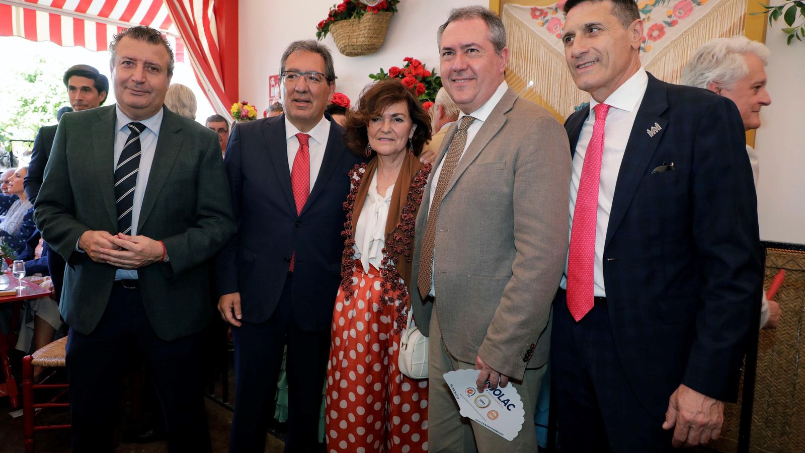 Javier Fernández, Antonio Pulido, Carmen Calvo, Juan Espadas y Pedro Fernández.