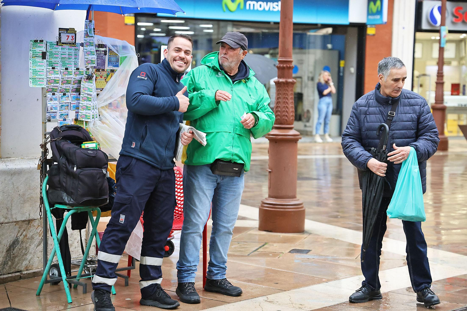 Las imágenes de la lluviosa mañana del jueves 13 de marzo en Huelva