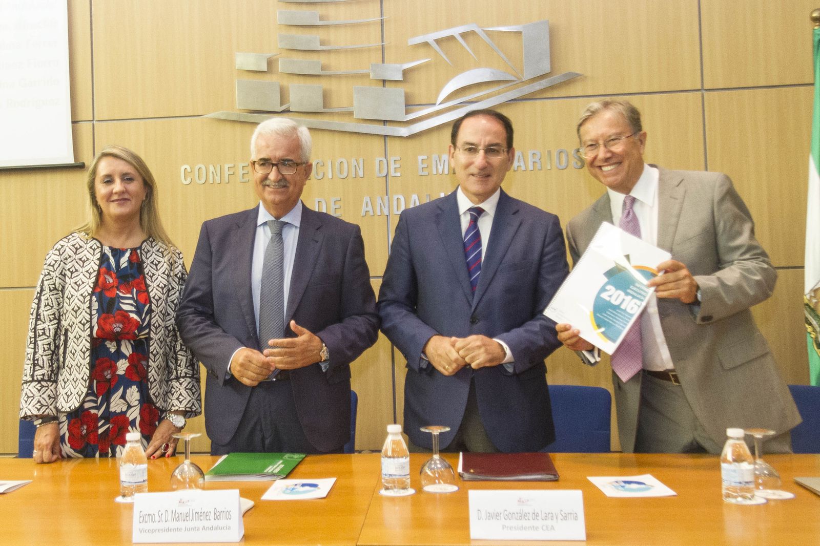 Ana Fernández Laviada, Manuel Jiménez Barrios, Javier González de Lara y José Ruiz Navarro, autor del estudio.