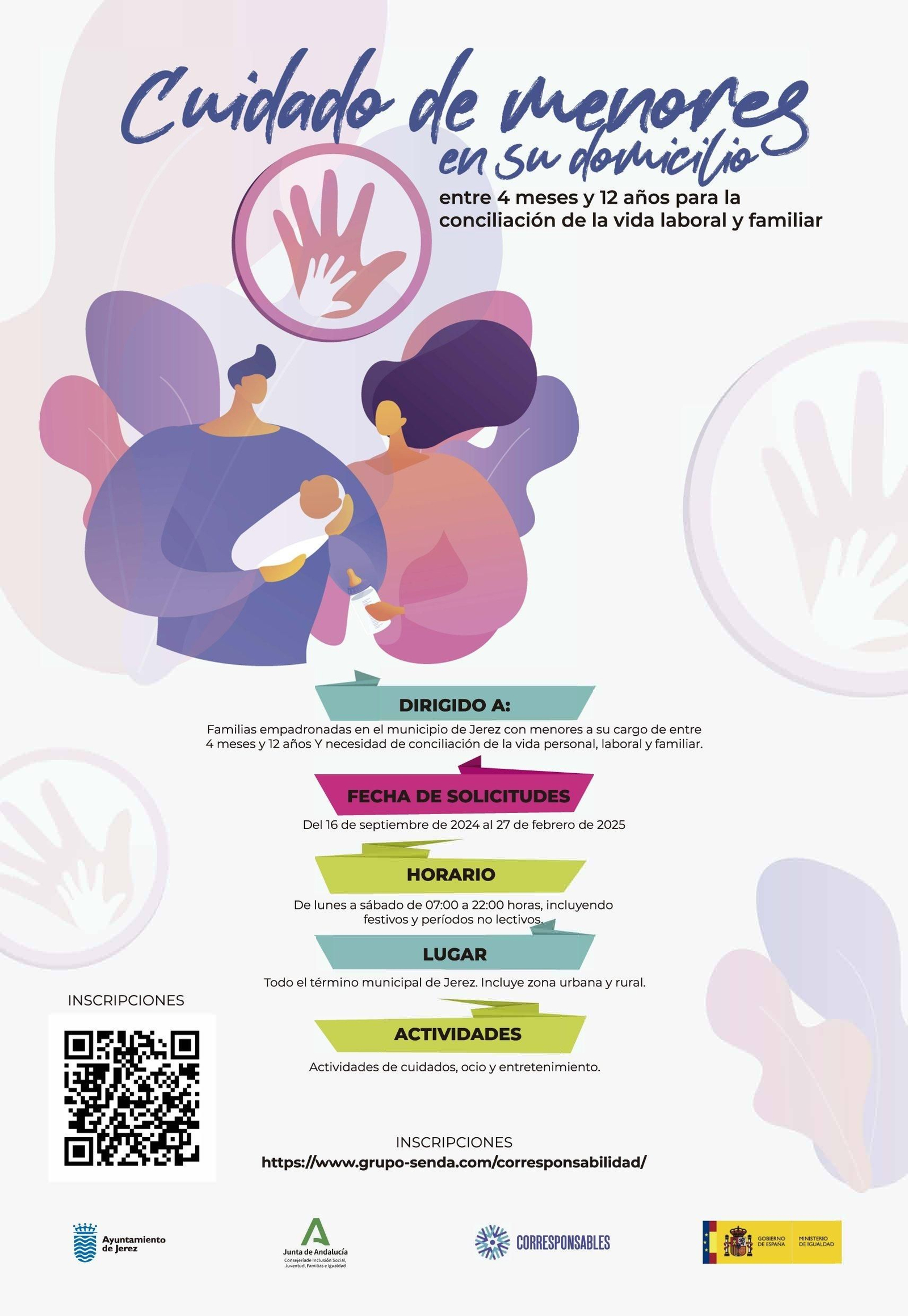 Imagen del Programa Conciliando, incluido en el Plan Corresponsables de la Junta de Andalucía