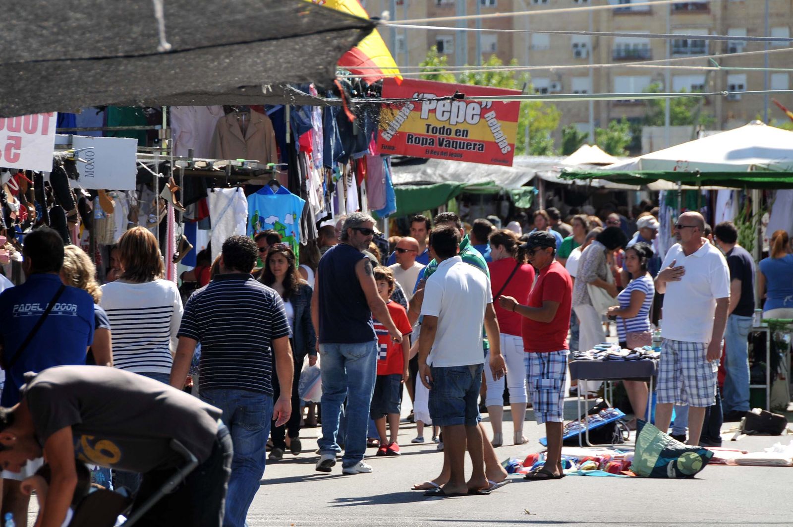 Imagen del mercadillo de La Granja.