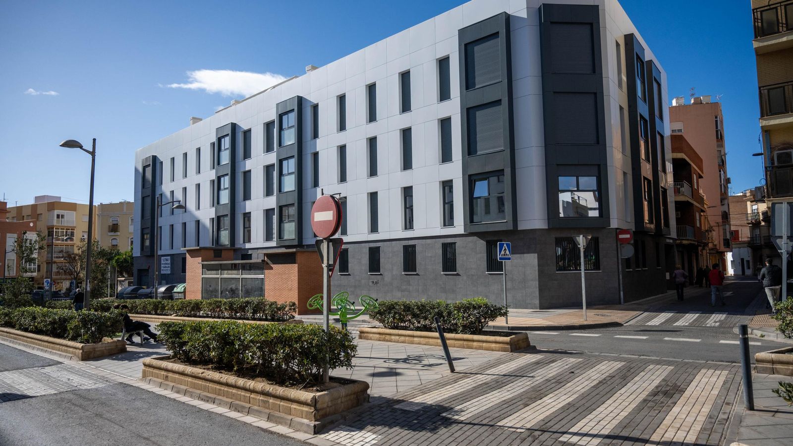 Fachada del nuevo edificio (fase dos)