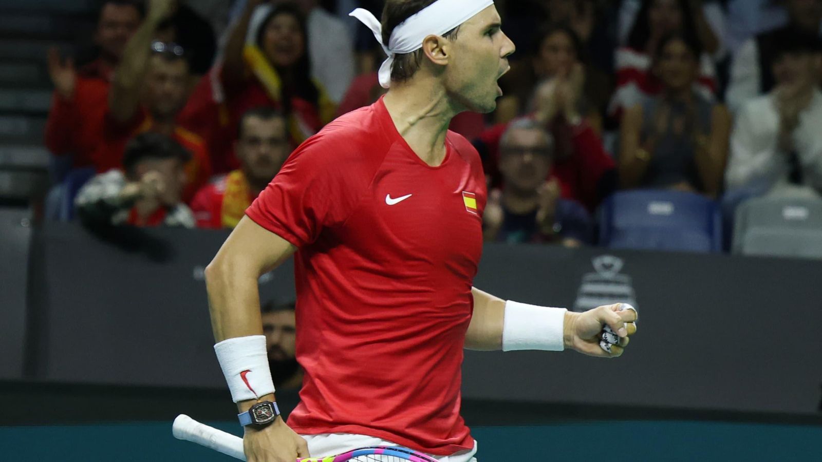 Las fotos del Rafa Nadal-Van de Zandschulp de la Copa Davis en Málaga