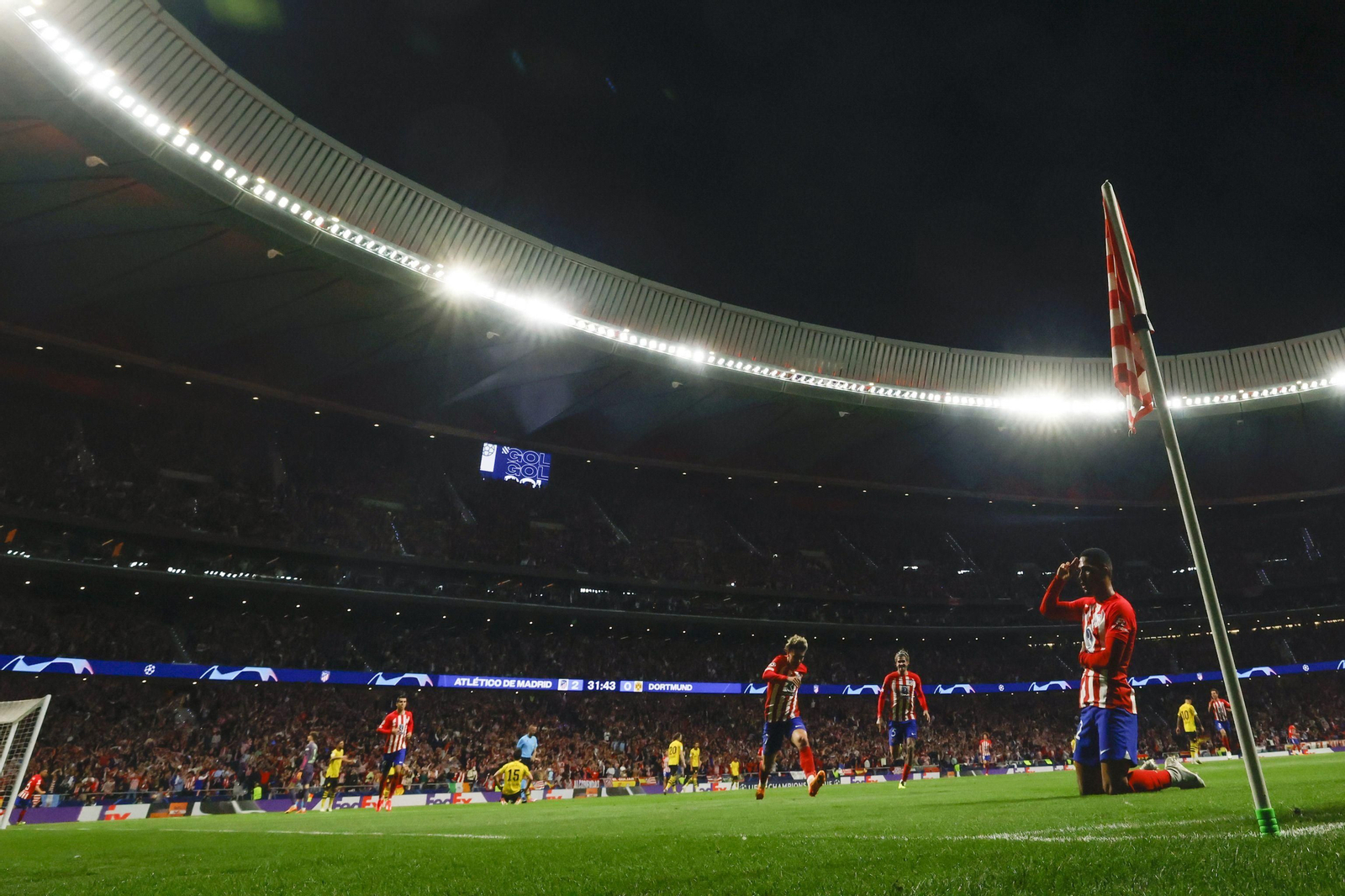 El Atlético de Madrid - Borussia Dortmund, en fotos