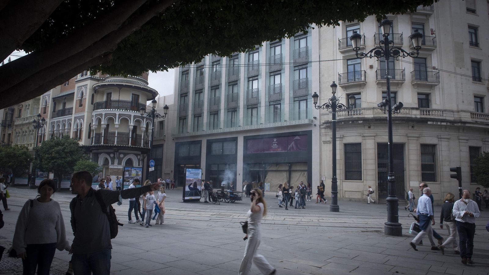 Las obras han terminado en el hotel que ocupa la antigua sede del Banco de Andalucía.